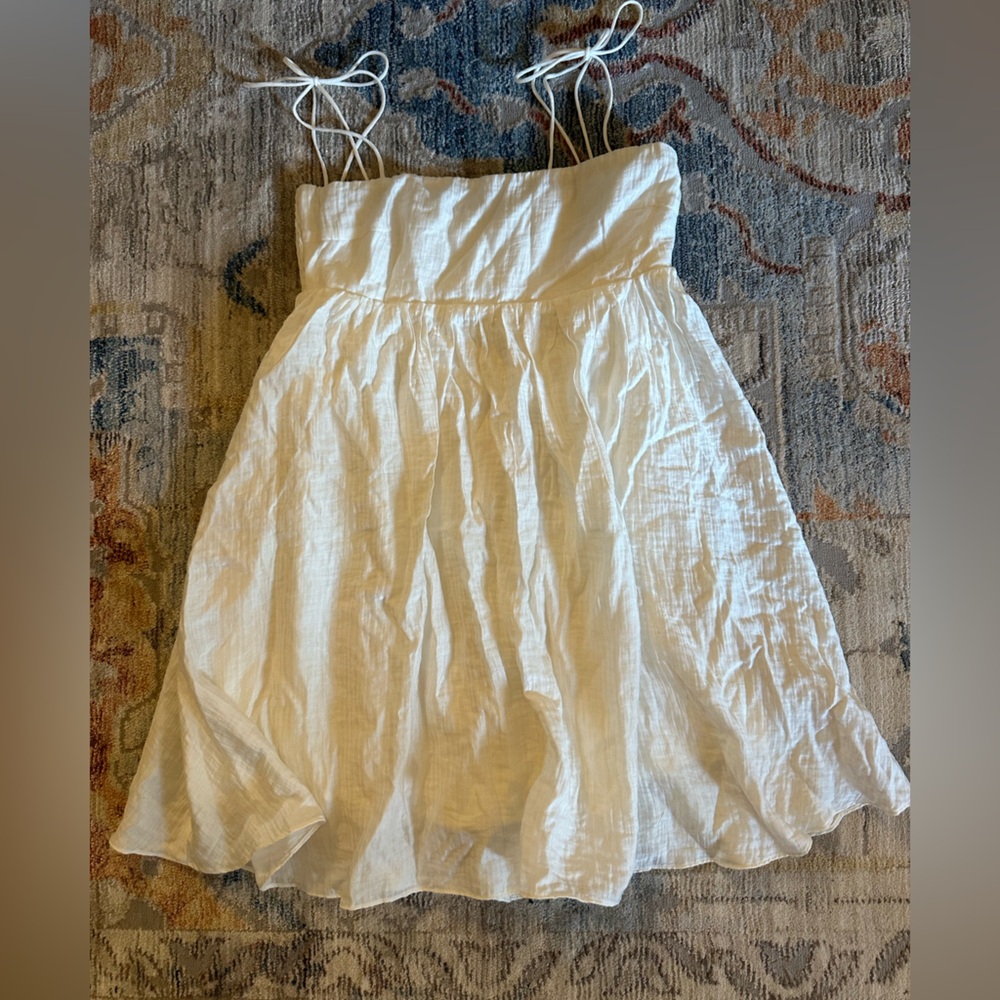 ASTR the Label White Gauze Mini Dress sz small